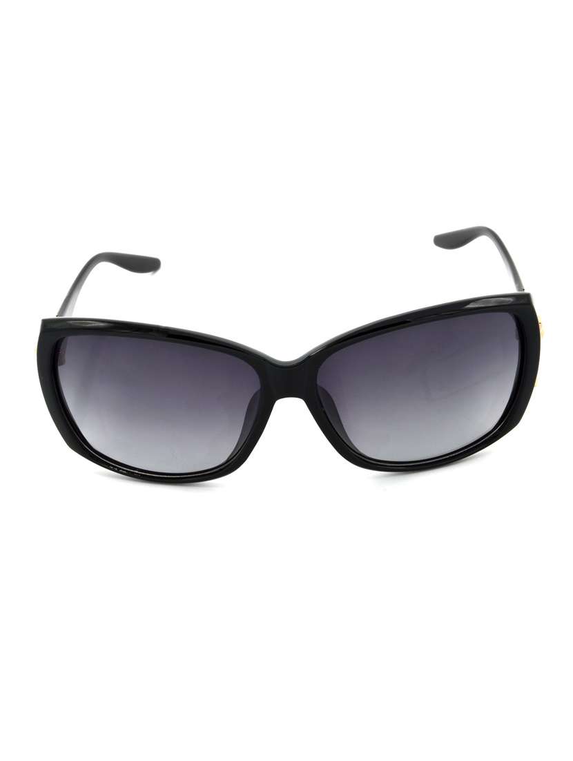 hrinkar men women boys & girls rectangular &  sunglasses golden frame, grey lens (medium)