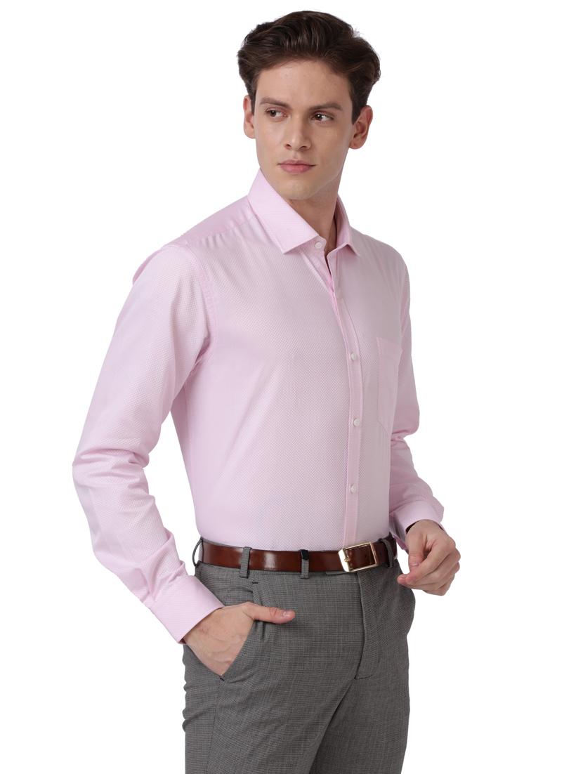 pink self-designed formal shirt - 18244480 - Standard Image - 2