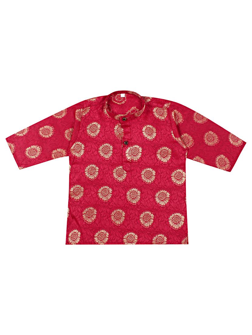 pink printed dhoti kurta set - 18244903 - Standard Image - 2