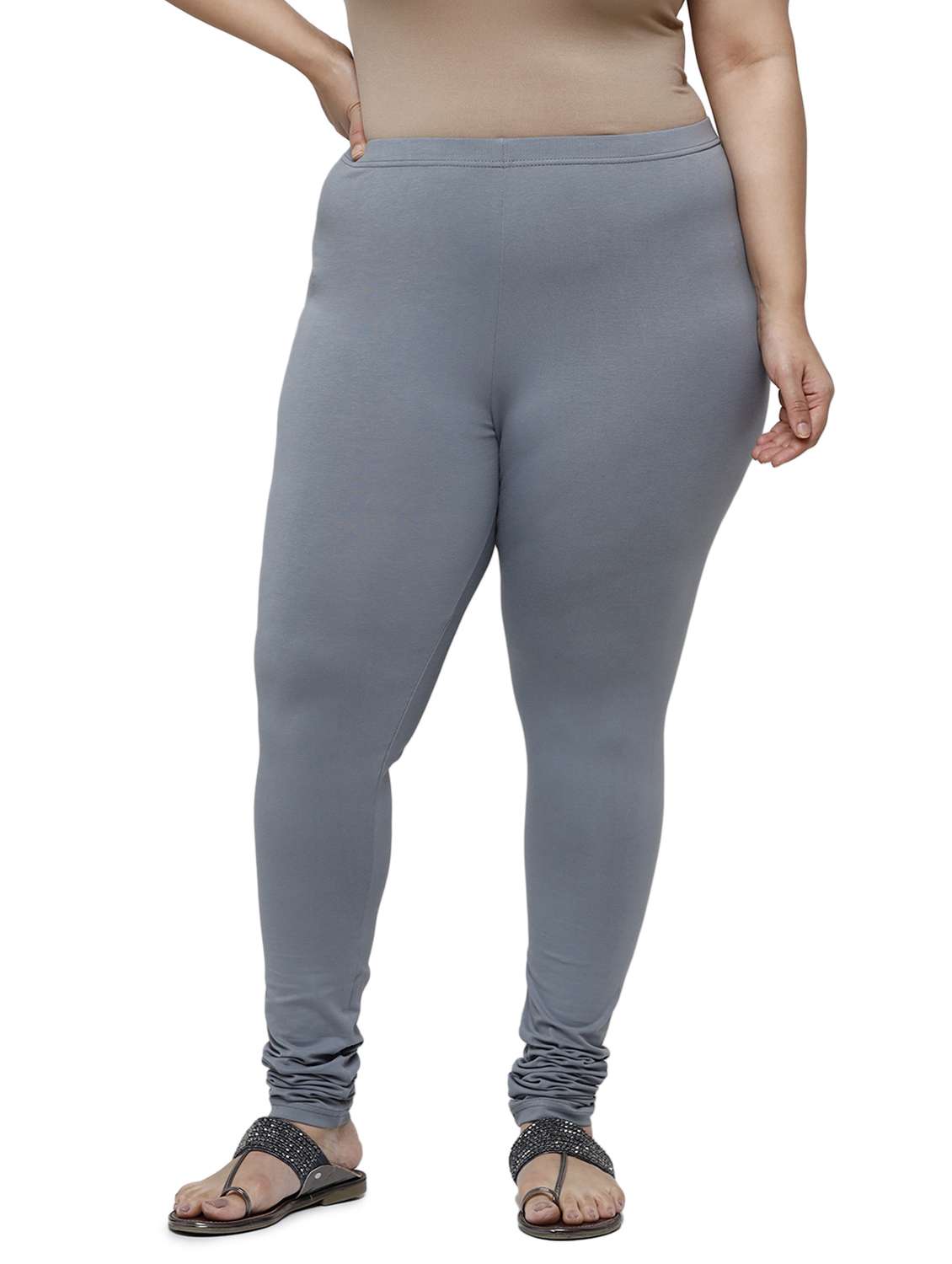mid rise solid plus legging - 18246349 - Zoom Image - 0