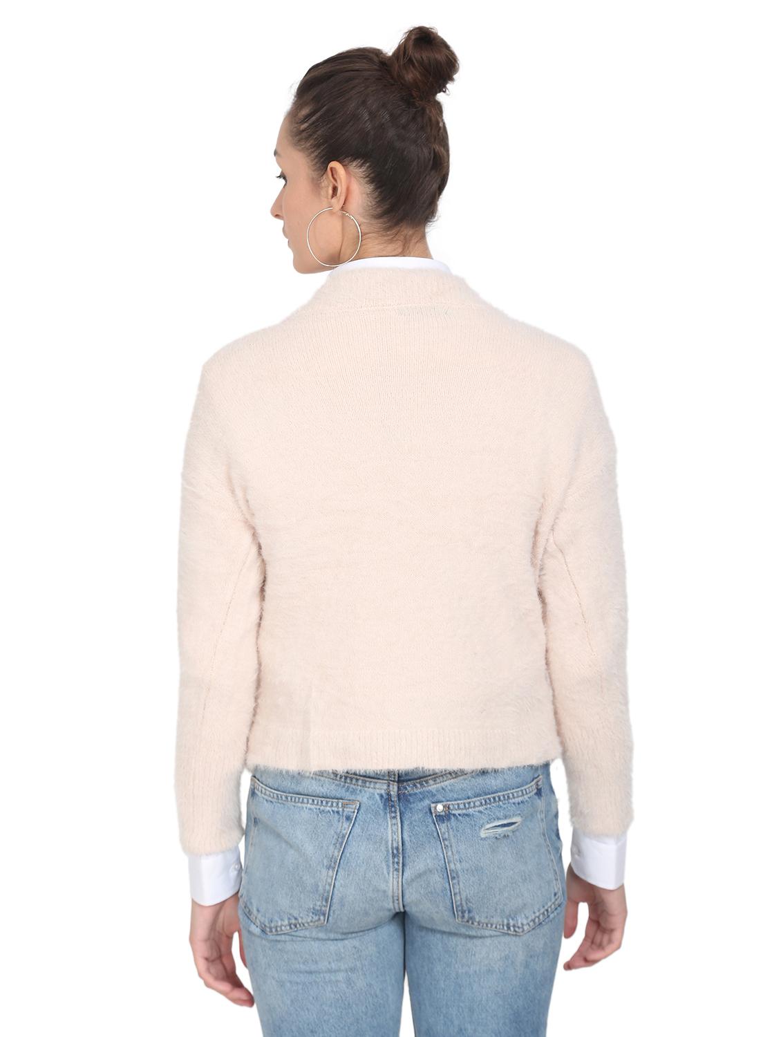 v-neck solid pullover - 18246487 - Standard Image - 2