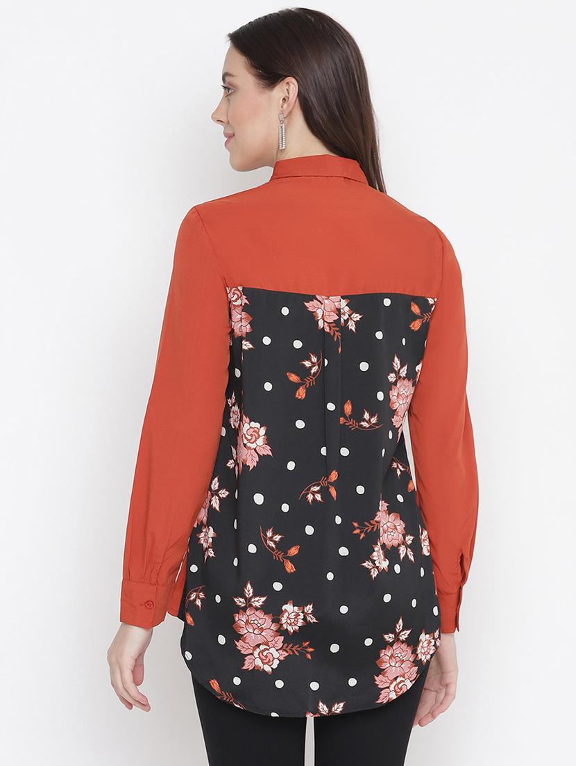 color block regular shirt - 18246551 - Standard Image - 2