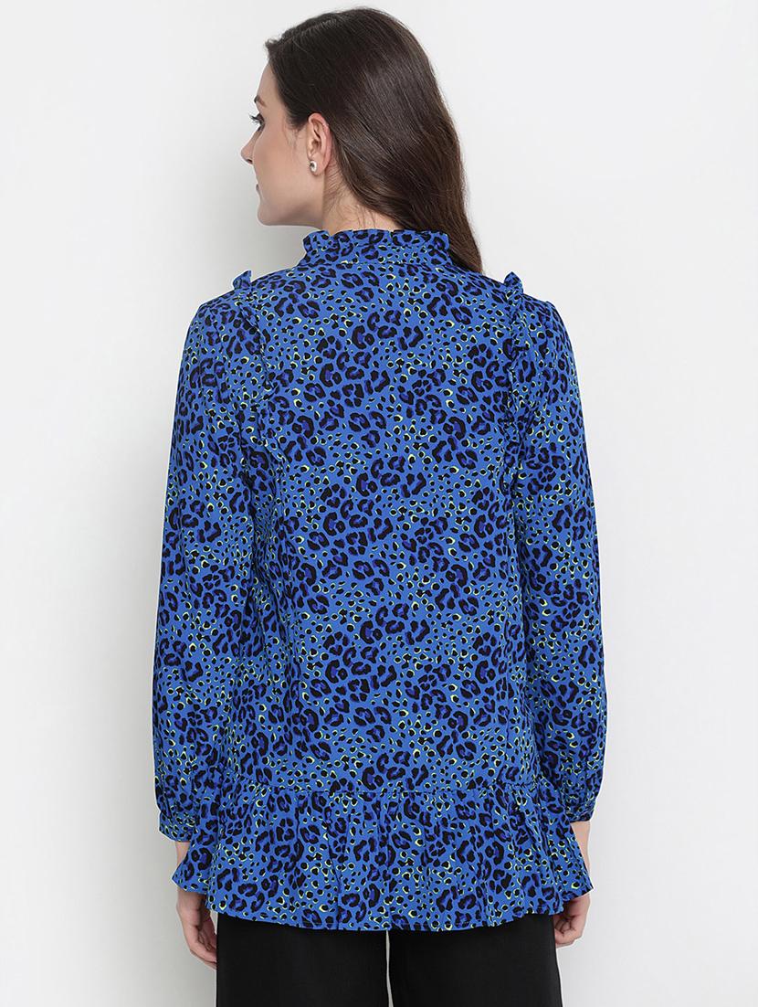 tie up neck floral top - 18246575 - Standard Image - 2