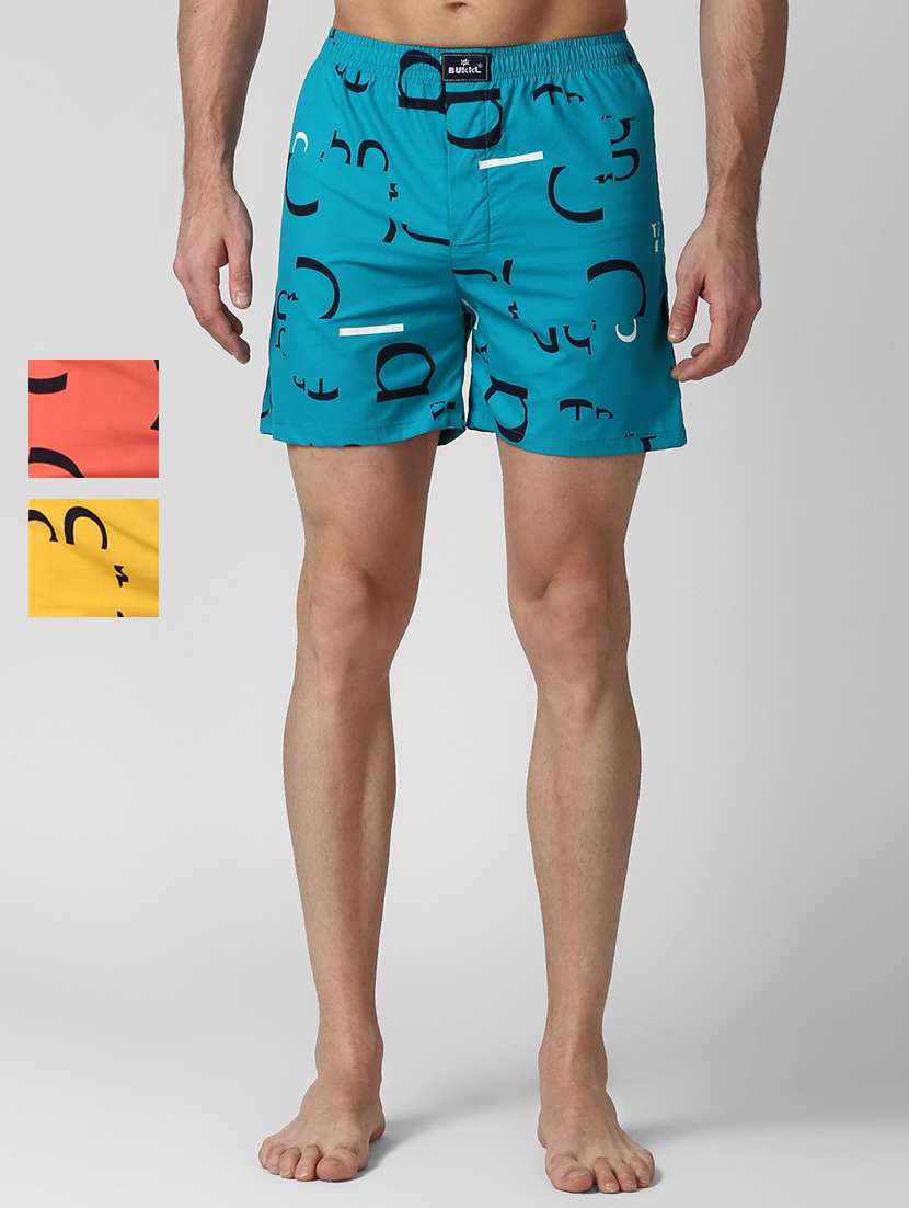 set of 3 printed boxer
