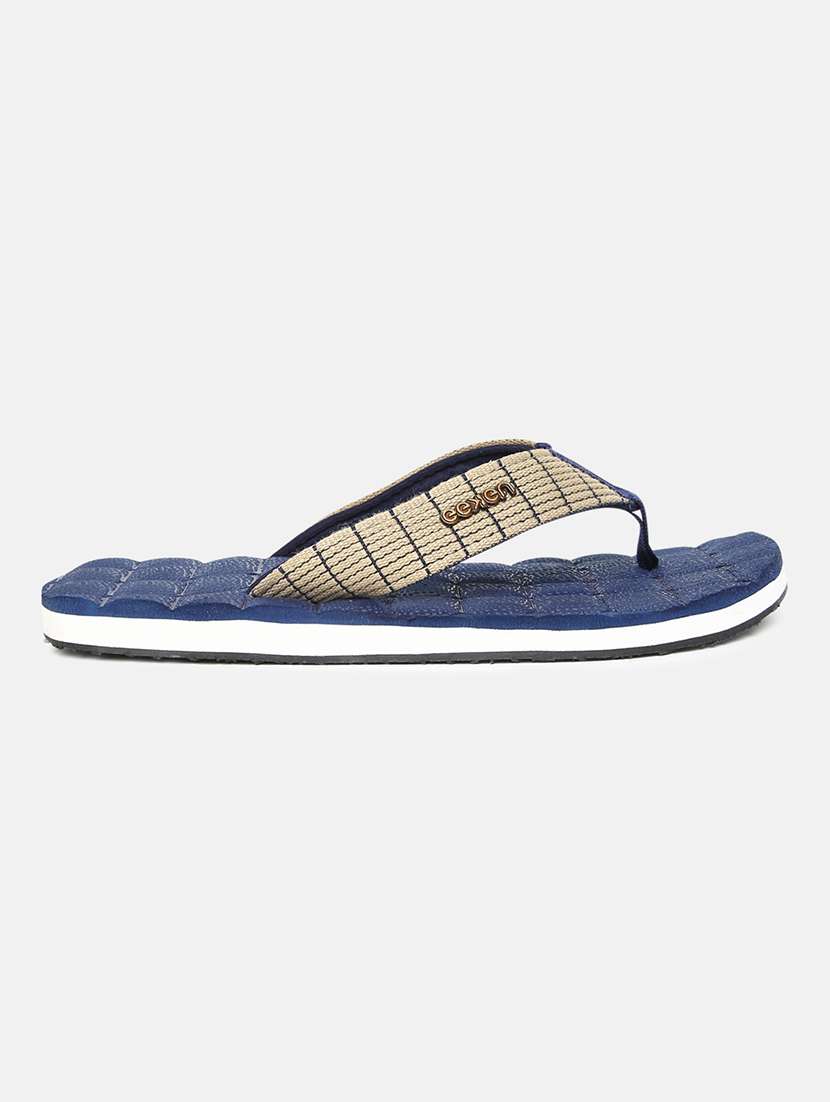 navy pvc slip on flip flops - 18247143 - Standard Image - 2