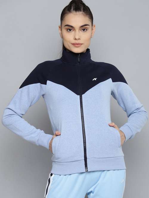long sleeved color block regular jacket - 18247783 -  Standard Image - 0