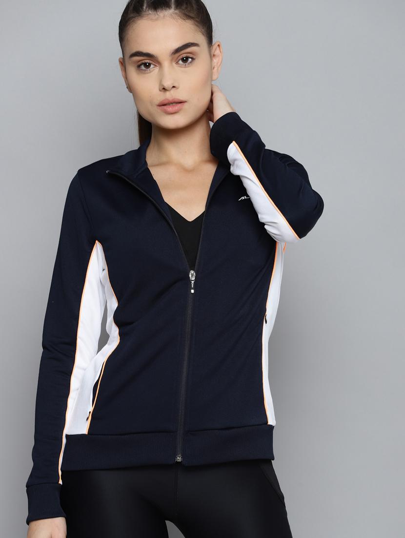 long sleeved color block regular jacket - 18247786 - Zoom Image - 0