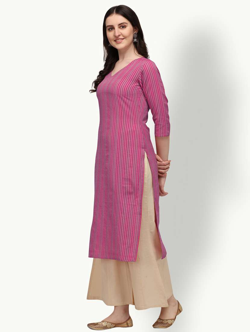 Women's Straight Kurta - 18247794 -  Standard Image - 2