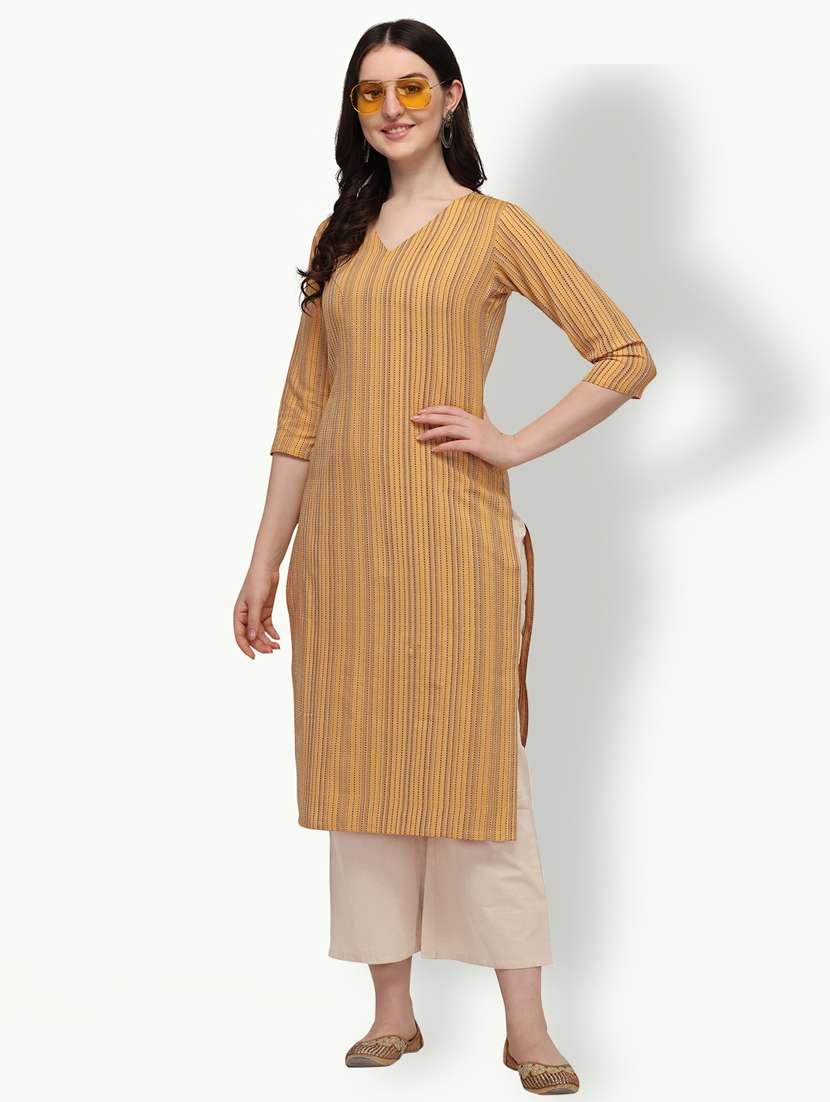 Women's Straight Kurta - 18247796 -  Standard Image - 2
