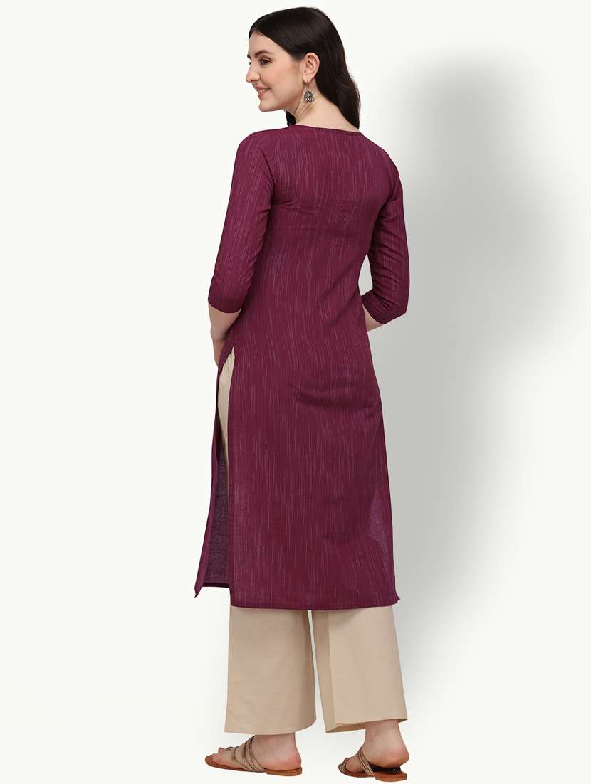 women's straight kurta - 18247816 -  Standard Image - 2