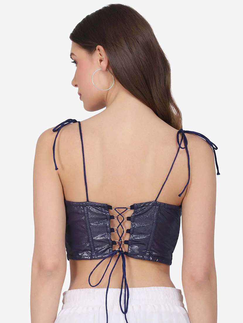 tie knot detail bralette bra - 18247923 -  Standard Image - 2