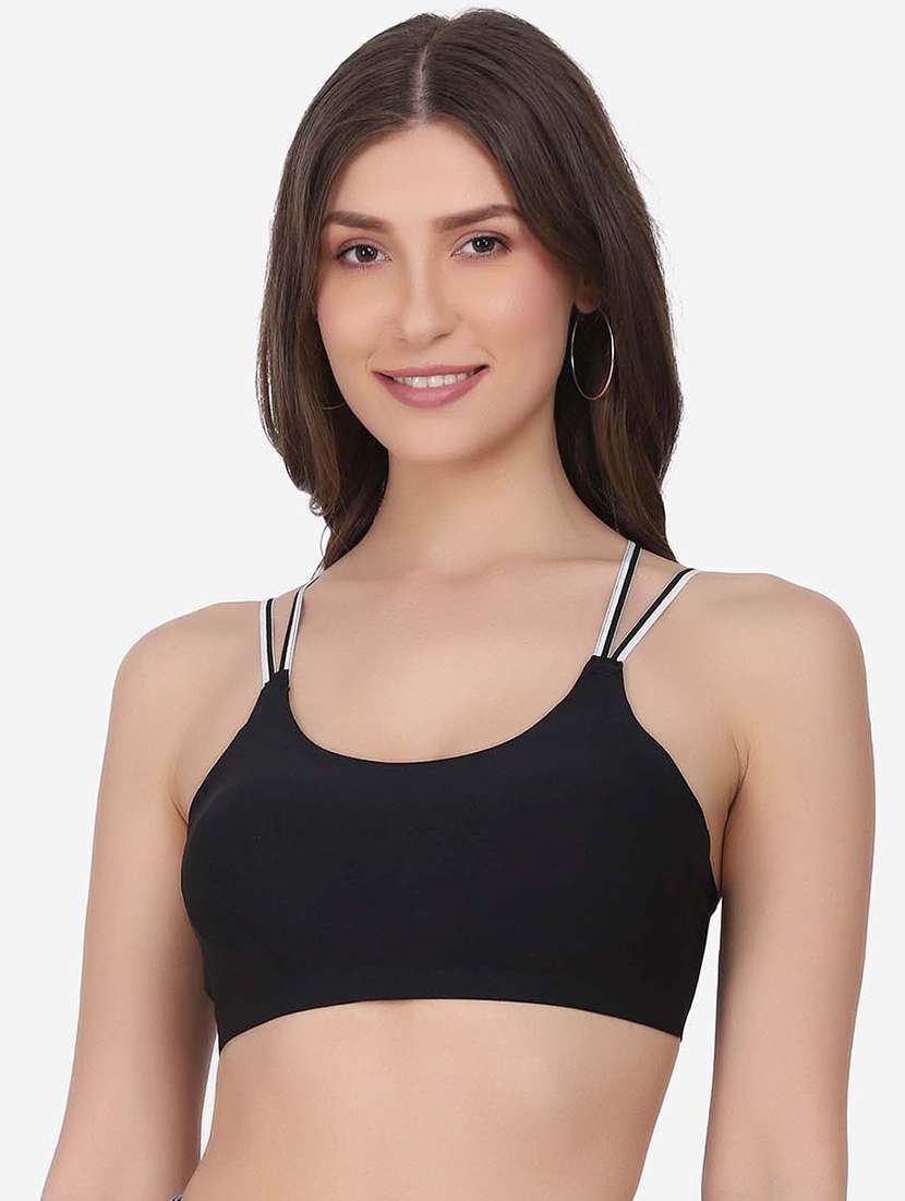black solid bralette