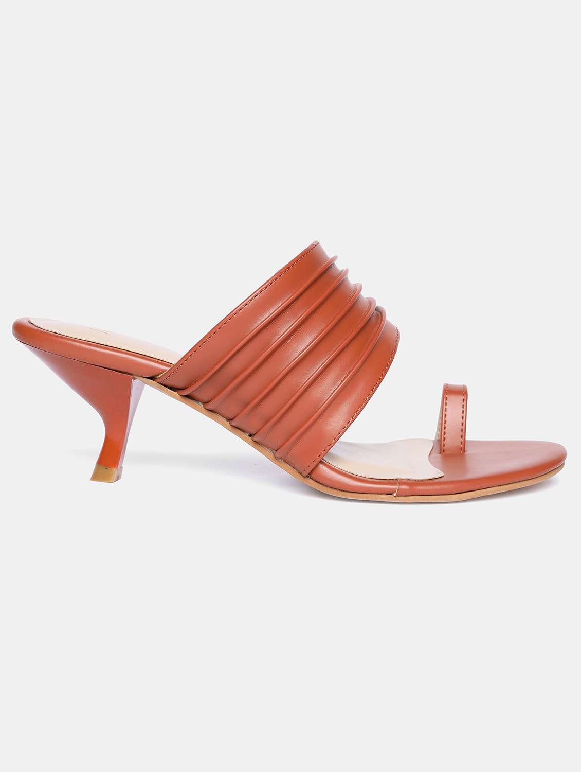 tan one toe sandal