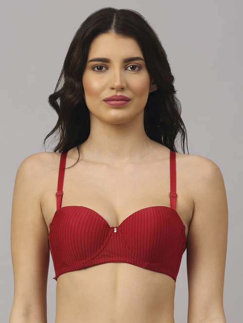 red striped push up bra - 18248439 -  Standard Image - 0
