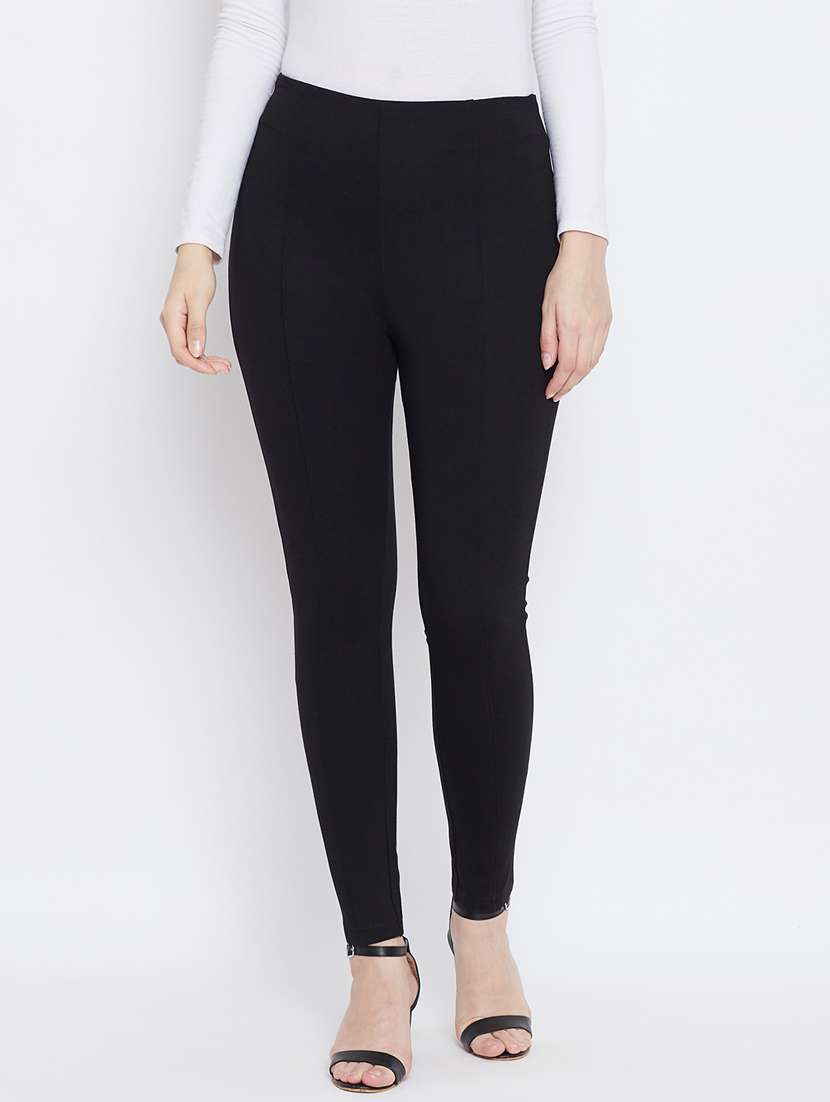 high rise solid jegging