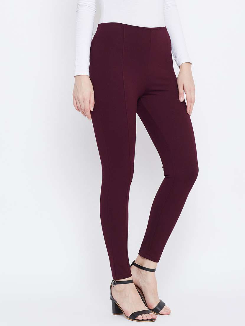 solid mid rise ankle length jegging - 18248822 -  Standard Image - 2