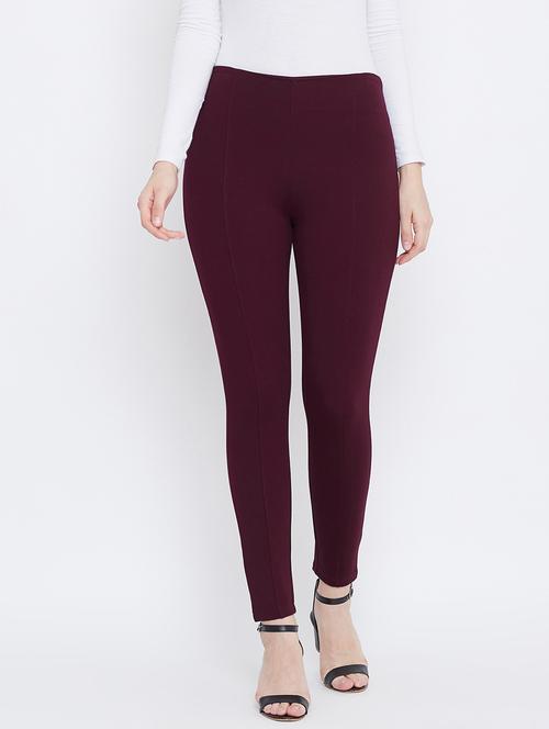 solid mid rise ankle length jegging - 18248823 - Standard Image - 0