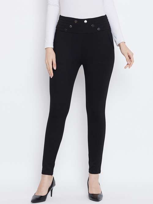 solid mid rise ankle length jegging - 18248834 -  Standard Image - 0