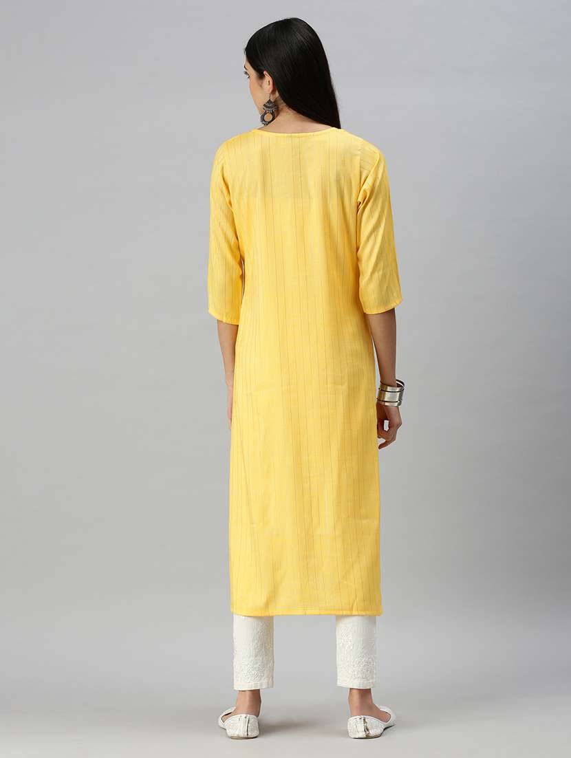 women's straight kurta - 18249157 -  Standard Image - 2