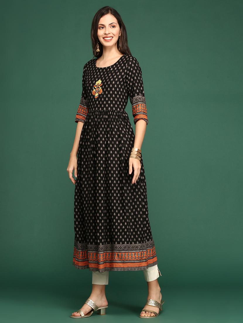 women's flared kurta - 18249164 - Standard Image - 2