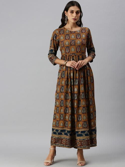 women's flared kurta - 18249168 - Standard Image - 0