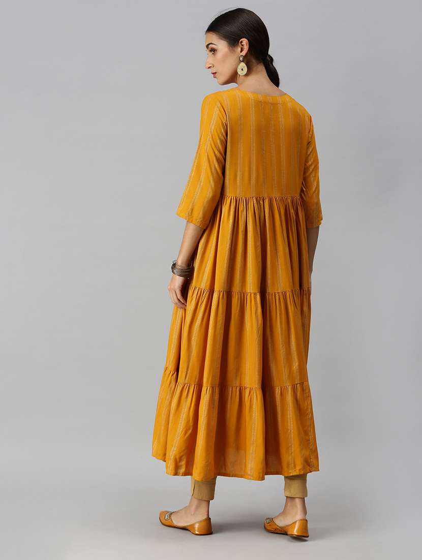women's tiered kurta - 18249169 -  Standard Image - 2