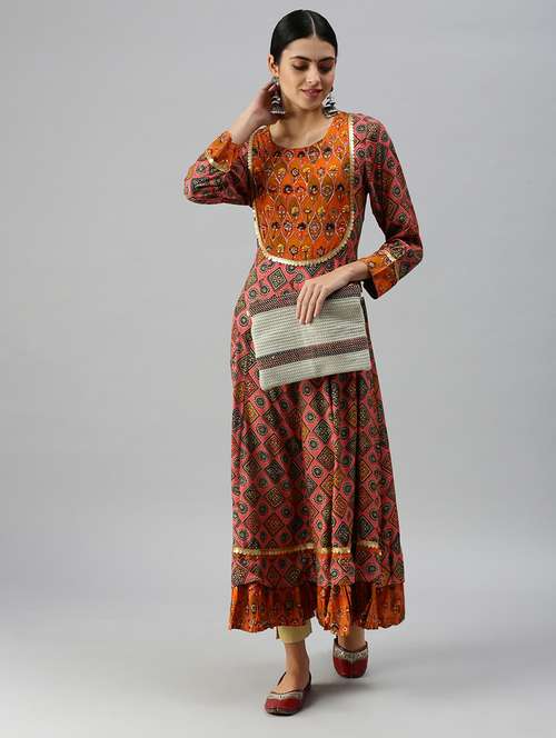women's flared kurta - 18249173 -  Standard Image - 0