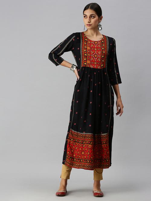 women's straight kurta - 18249206 - Standard Image - 0