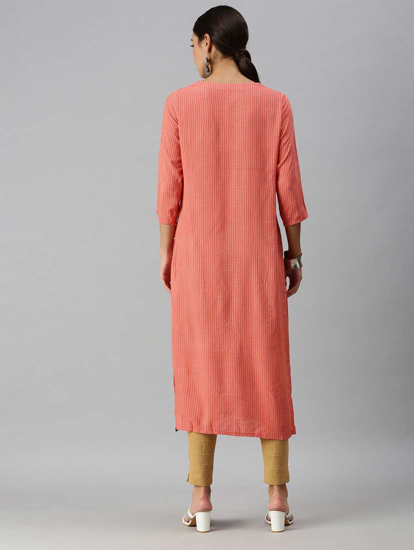 women's straight kurta - 18249229 -  Standard Image - 2