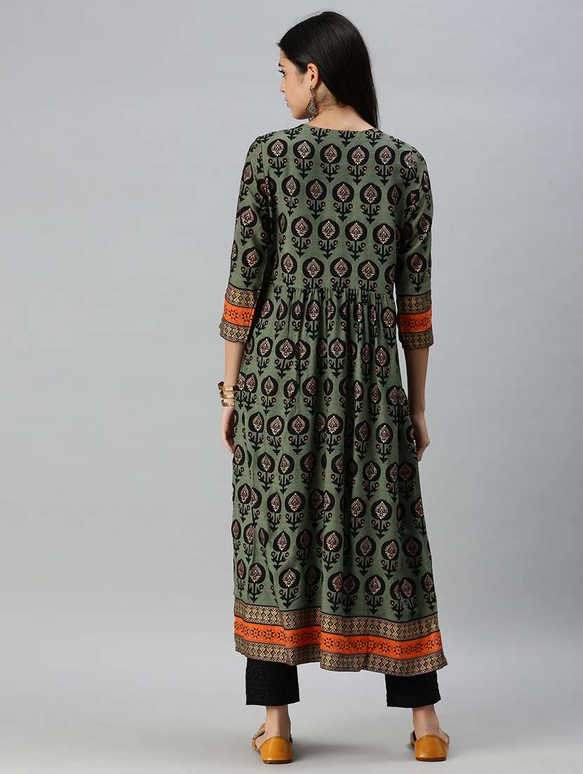 women's straight kurta - 18249237 -  Standard Image - 2
