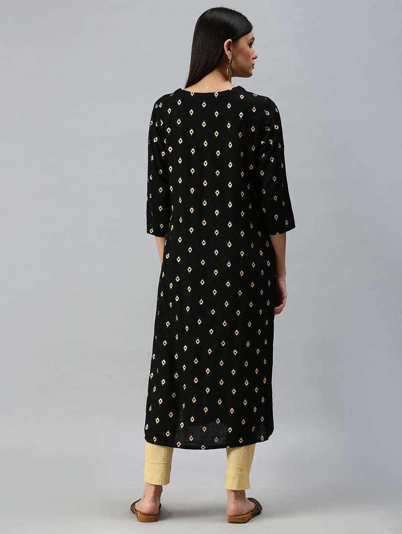 women's straight kurta - 18249238 -  Standard Image - 2