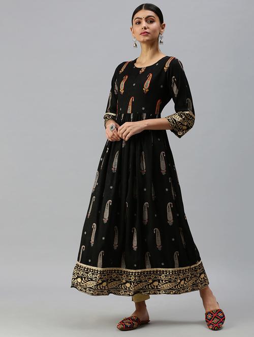 women's flared kurta - 18249256 -  Standard Image - 0