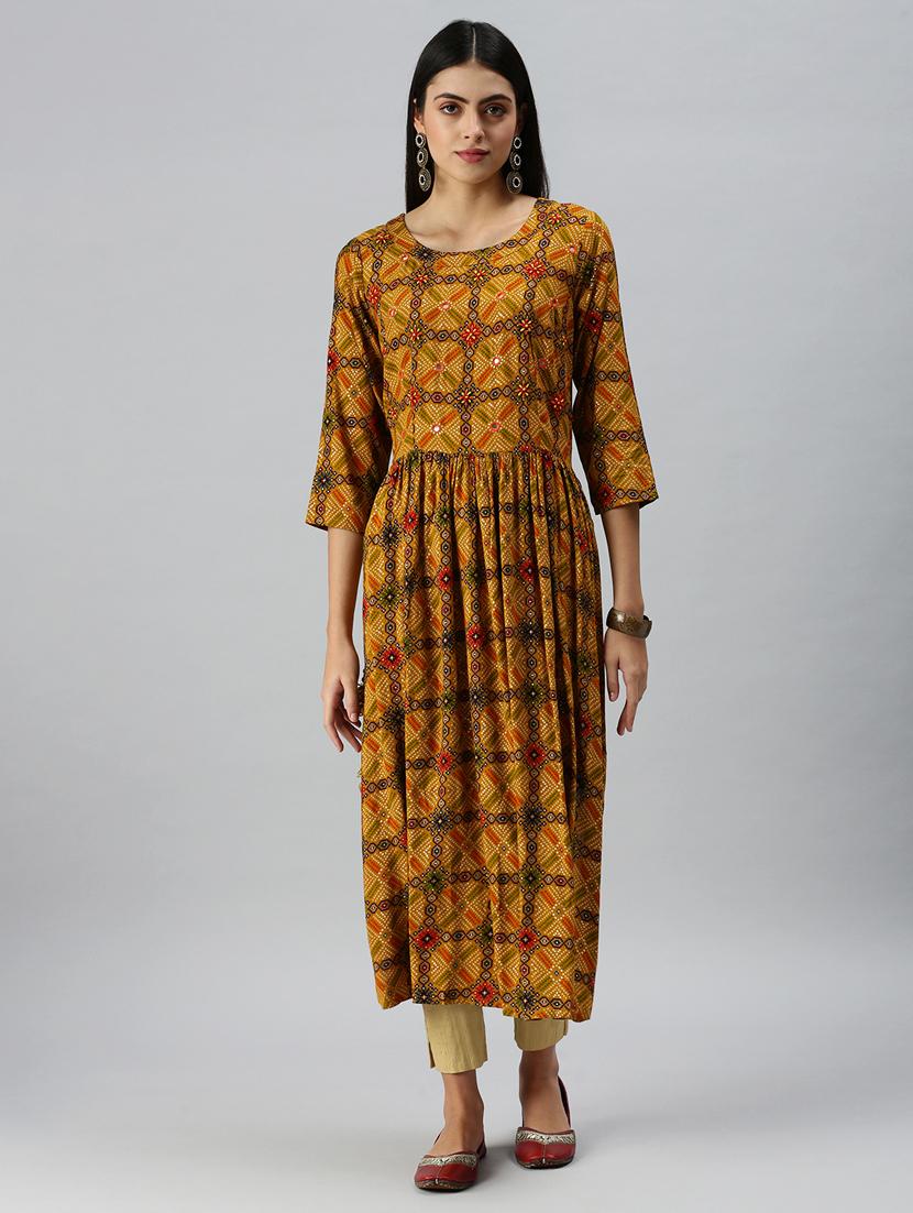 women's flared kurta - 18249269 - Zoom Image - 0
