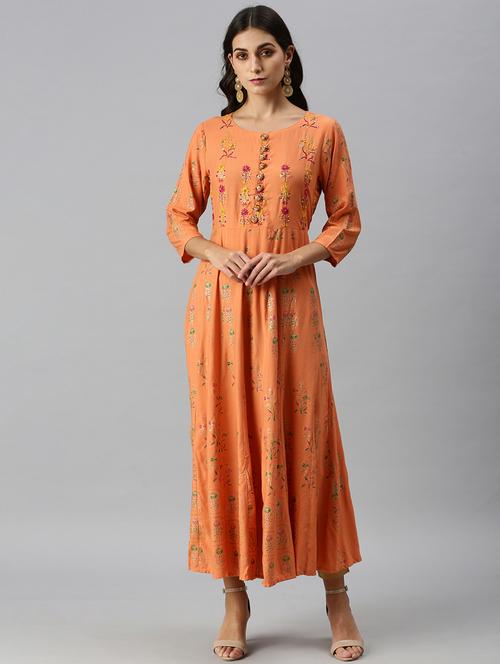 women's flared kurta - 18249297 -  Standard Image - 0