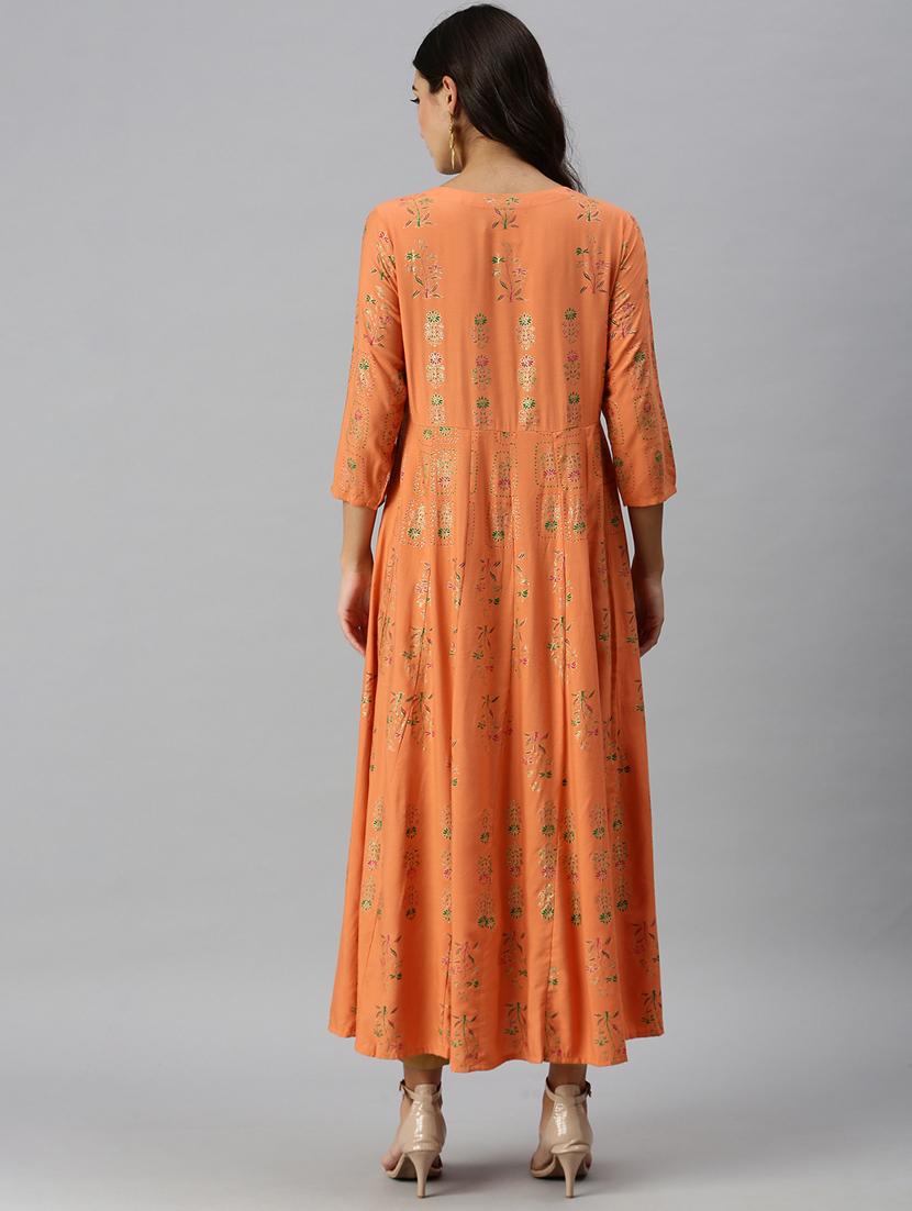 women's flared kurta - 18249297 - Standard Image - 2