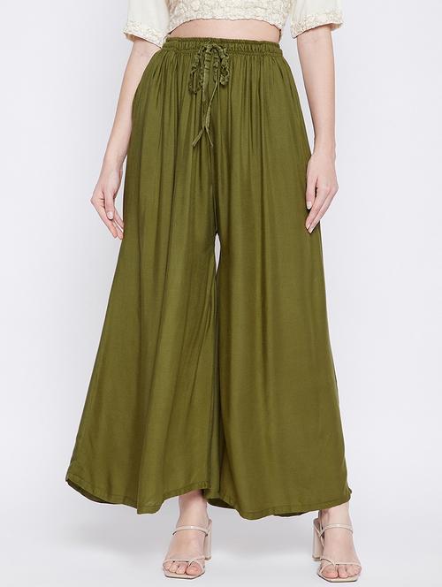 mid rise solid palazzo - 18249319 -  Standard Image - 0