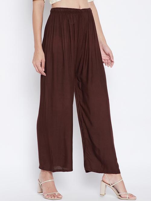 mid rise solid palazzo - 18249333 - Standard Image - 0