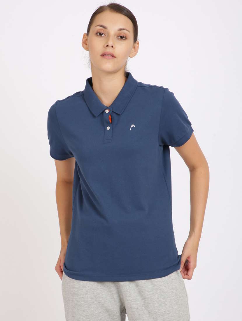 polo neck printed regular tee