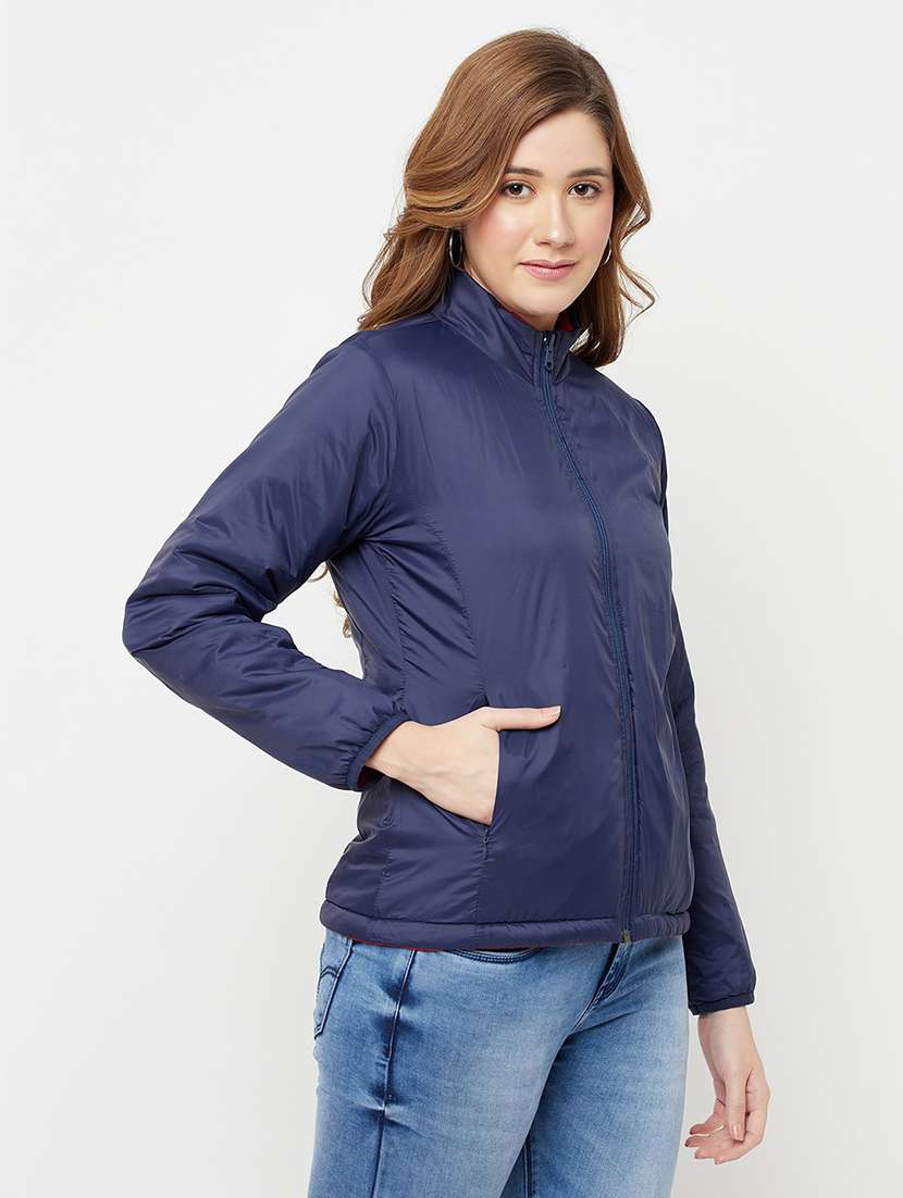mandarin neck reversible jacket - 18249956 - Standard Image - 2