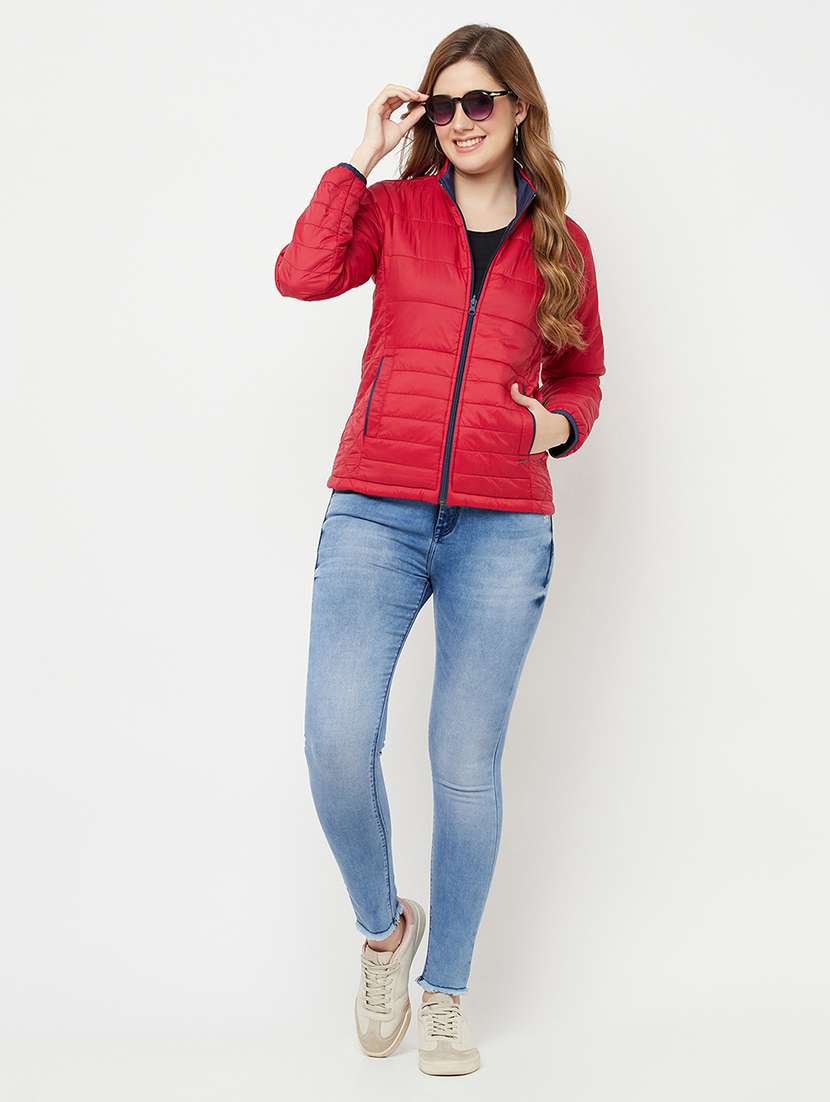 mandarin neck reversible jacket - 18249956 - Standard Image - 7