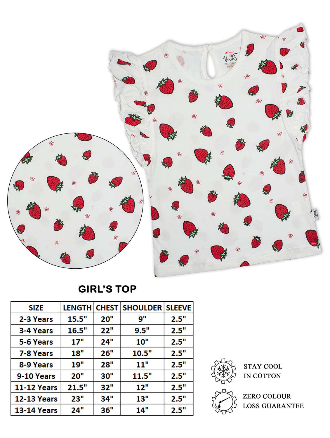 white printed regular top - 18250172 - Standard Image - 2