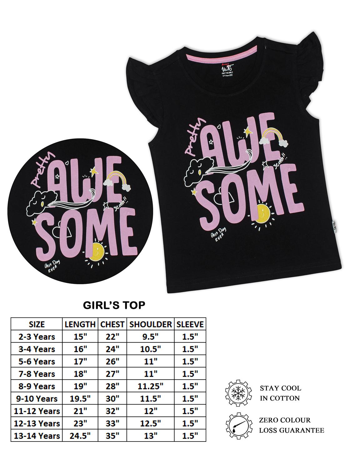 black printed regular top - 18250289 - Standard Image - 2