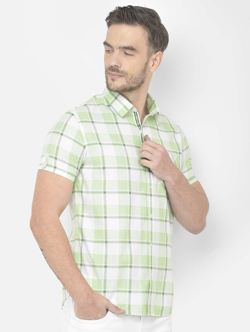 mens checks casual shirt - 18250613 - Standard Image - 2