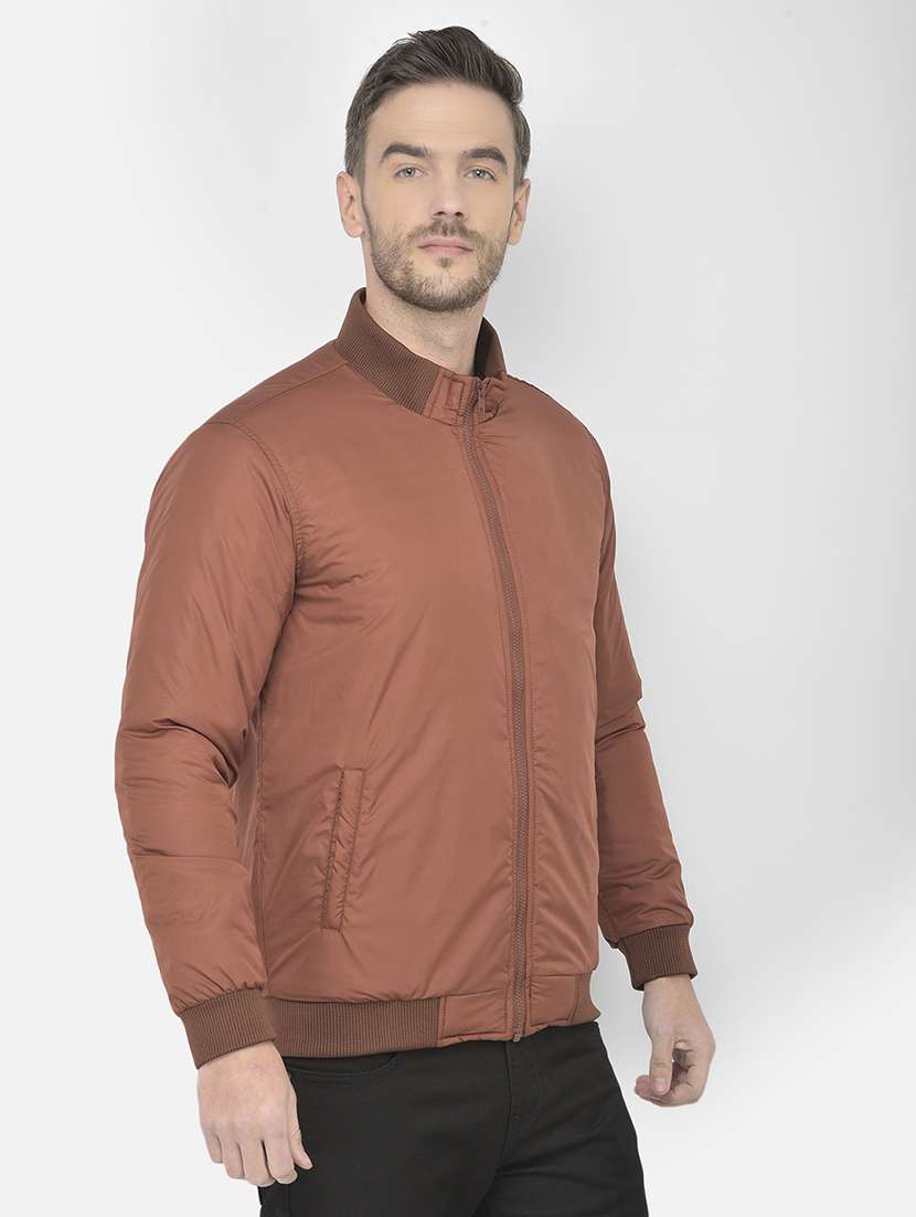 red solid quilted jacket - 18250614 - Standard Image - 2