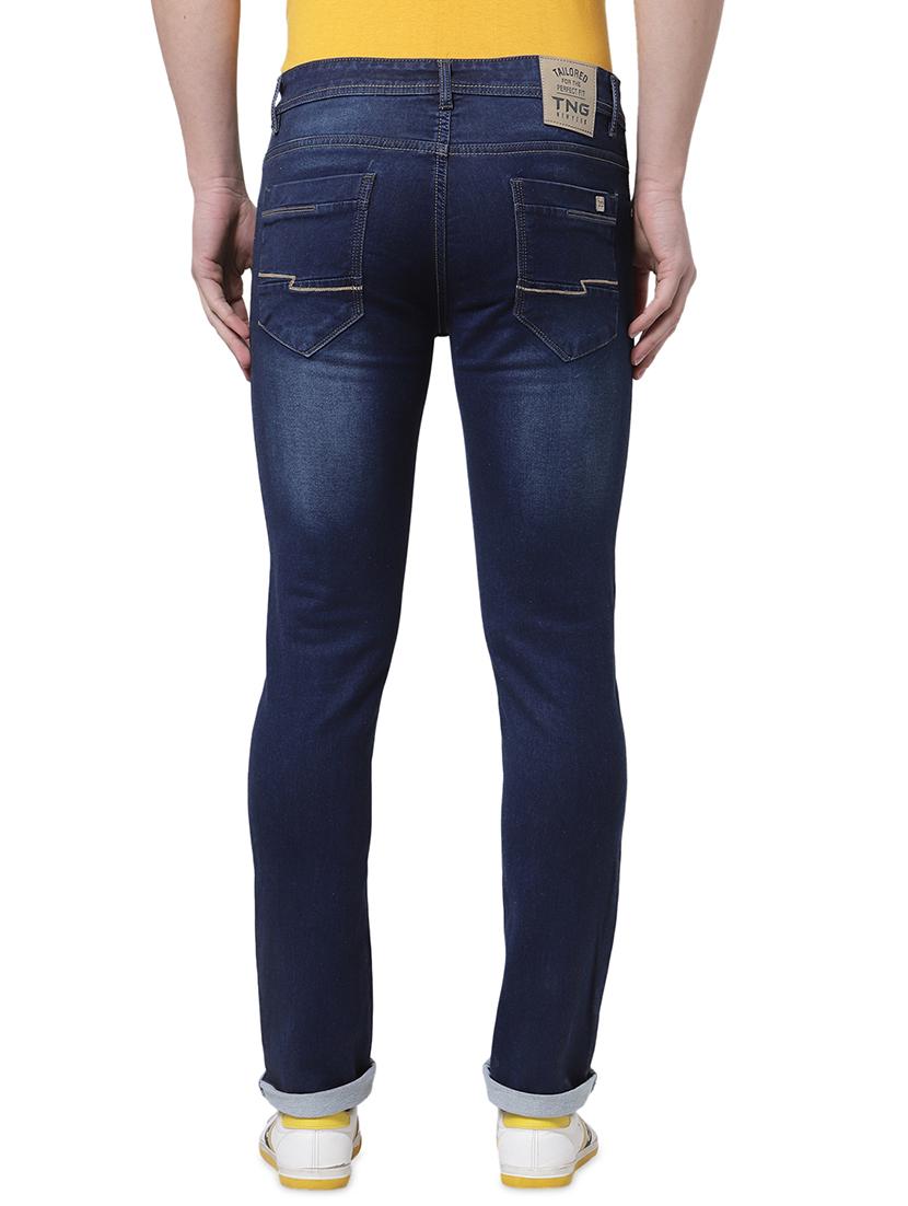 navy-blue light-washed denim jean - 18250636 - Standard Image - 2