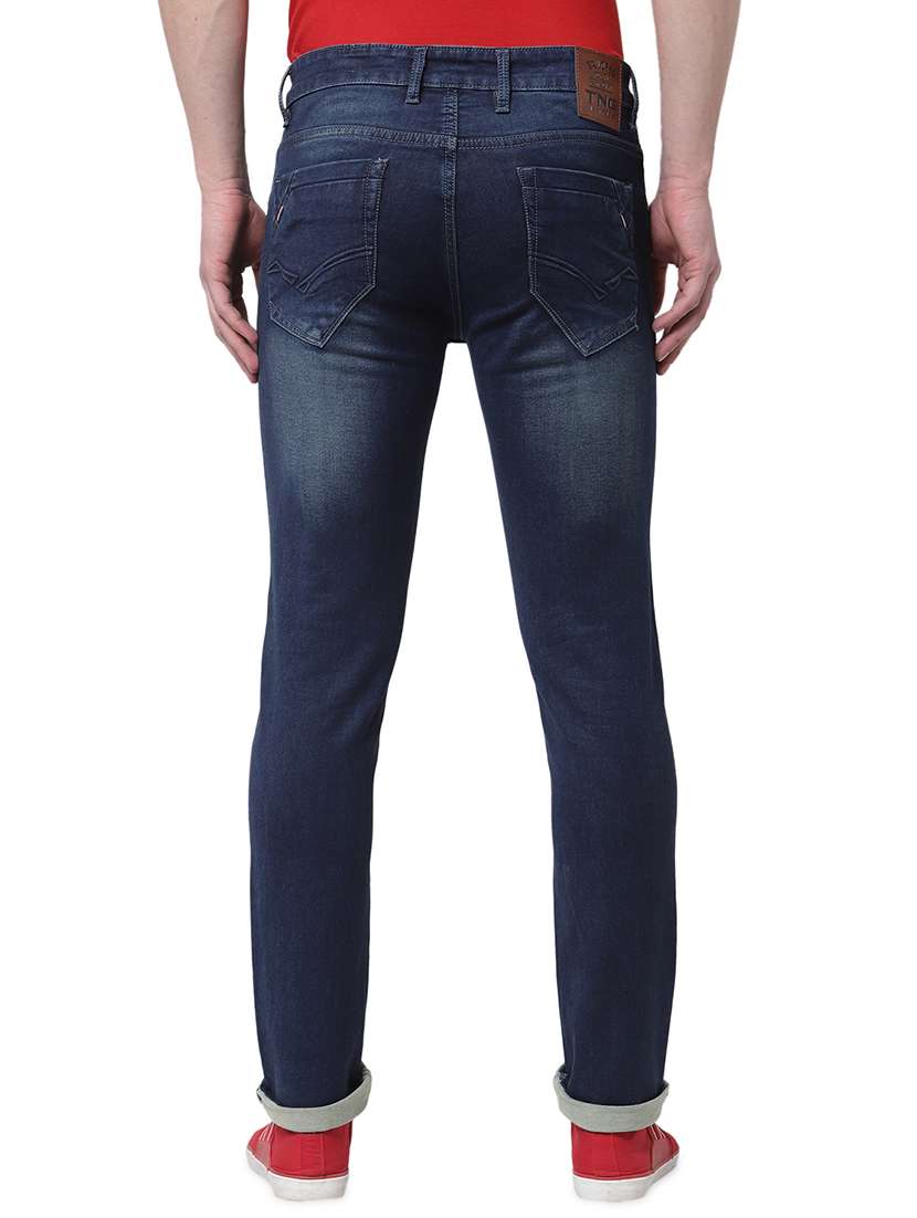 navy-blue light-washed denim jean - 18250638 -  Standard Image - 2
