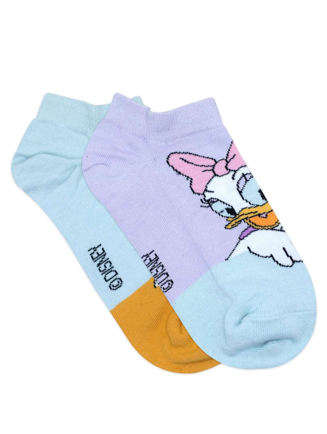 women pack of 2 printed ankle length socks - 18250921 - Standard Image - 2