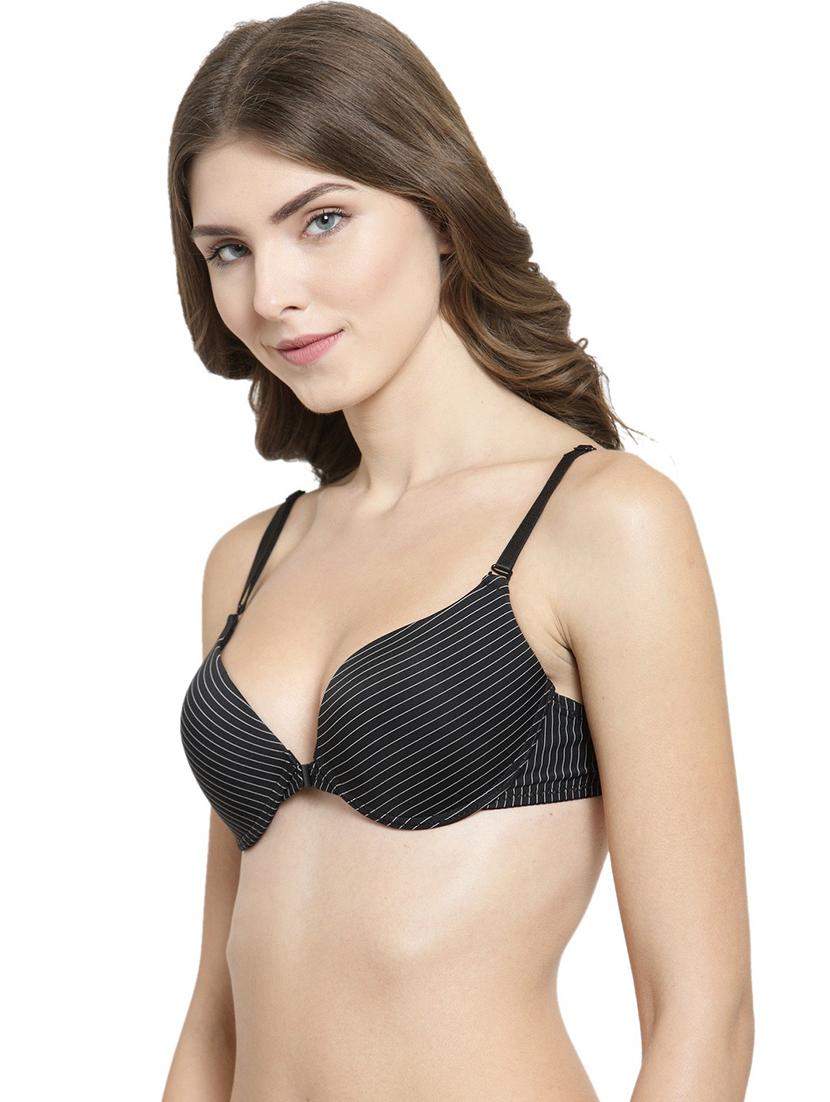 black solid push up bra - 18251023 - Standard Image - 2
