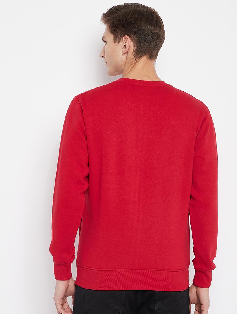red chest print sweatshirt - 18251118 - Standard Image - 2