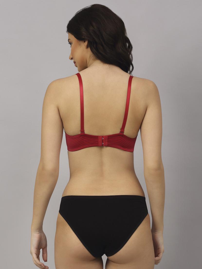 red striped bras and panty set - 18251232 - Standard Image - 2